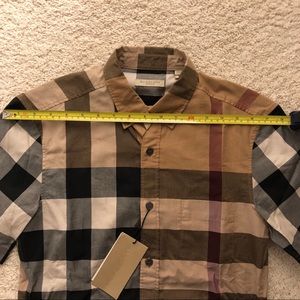 burberry fred check shirt